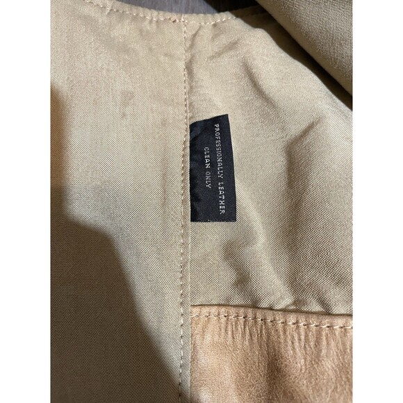 Coronado Leather Vest Mens 52 Brown/Tan Concealed Carry Holster Snap Button - Picture 10 of 13